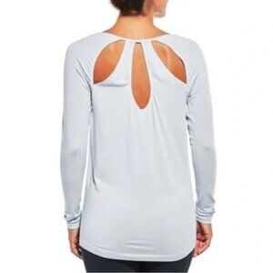 CALIA by Carrie Underwood Women's Cutout Long Sleeve Shirt - Purple Heather